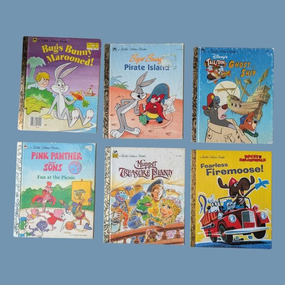 Vintage Cartoon Little Golden Book Bundle (6) — 80s/90s Cartoons - Picture 1 of 2